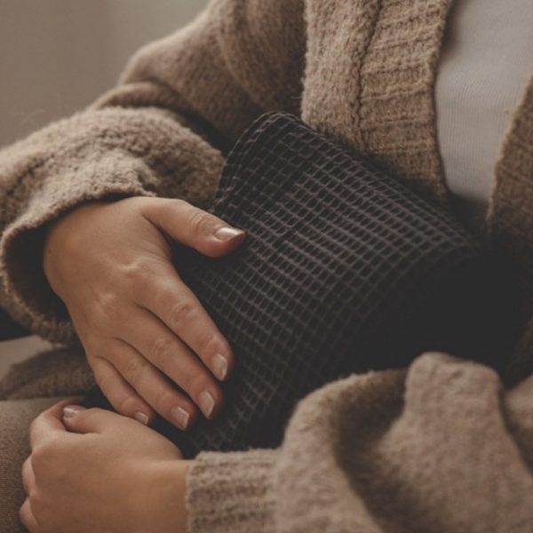 warmtesjaal wafel grof antraciet 70 cm