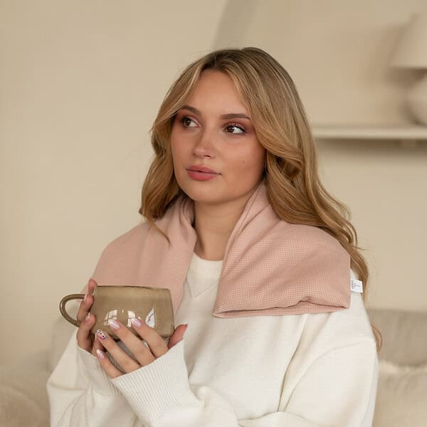 warmtesjaal wafel nude roze70 cm warmtesjaal wafel cognac ro70 cm