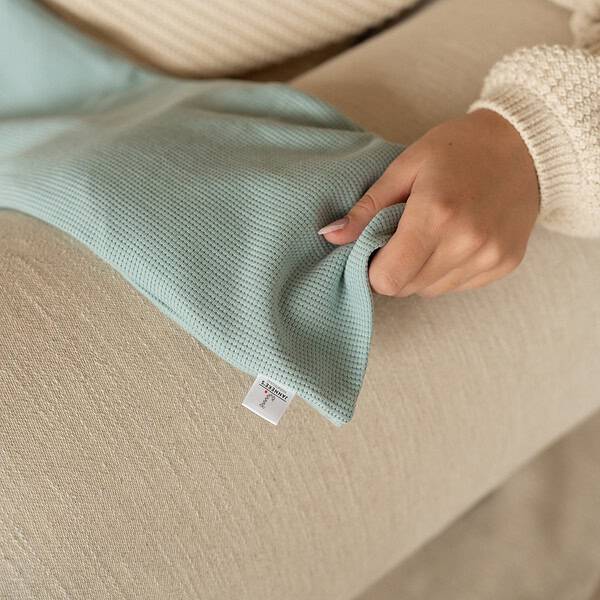 warmtesjaal wafel laguneblauw70 cm