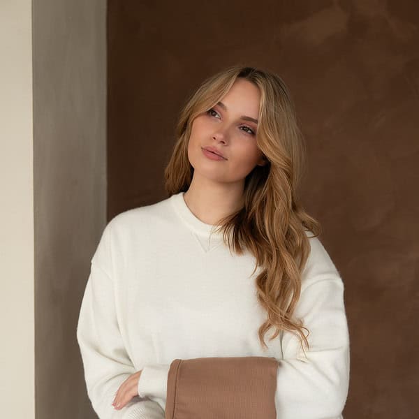 warmtesjaal wafel cacao 70 cm