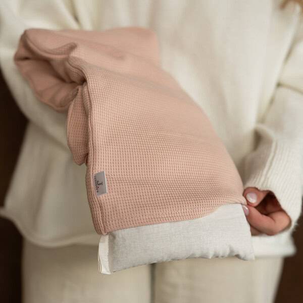 warmtesjaal wafel nude roze 70 cm warmtesjaal wafel nude roze 70 cm