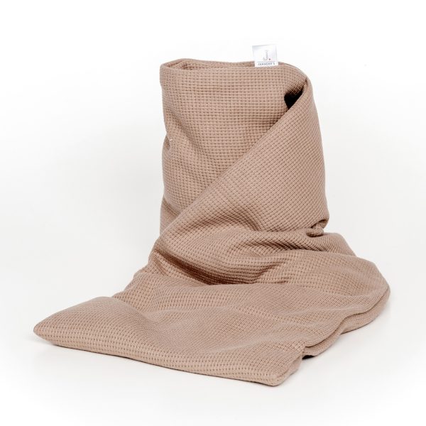 warmtesjaal wafel taupe 70 cm