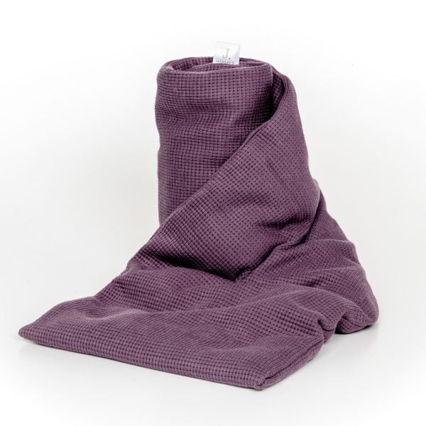 warmtesjaal wafel dusty paars