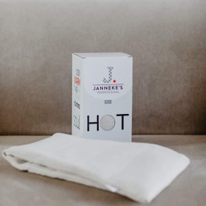 Warmtesjaal beige wafelstof